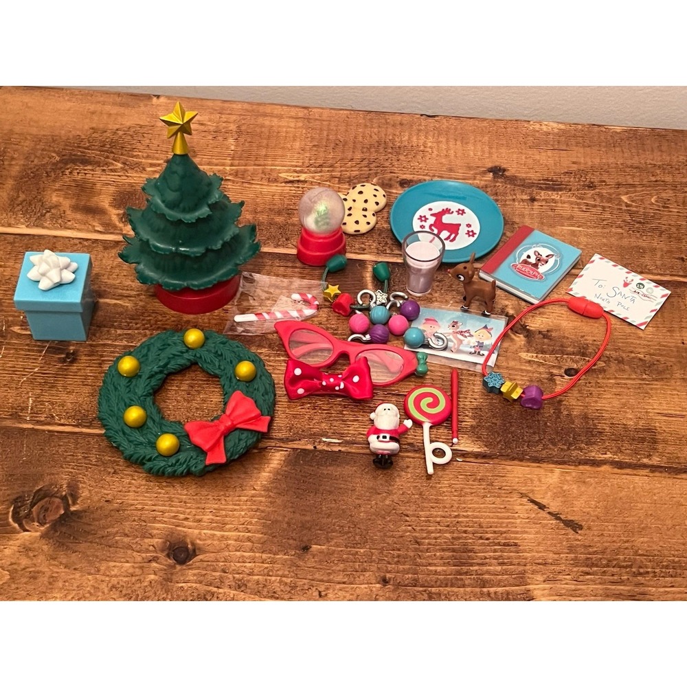 MY LIFE As Christmas HOLIDAY DECORATIONS Play Set 18" Tree  Wreath AG Dolls